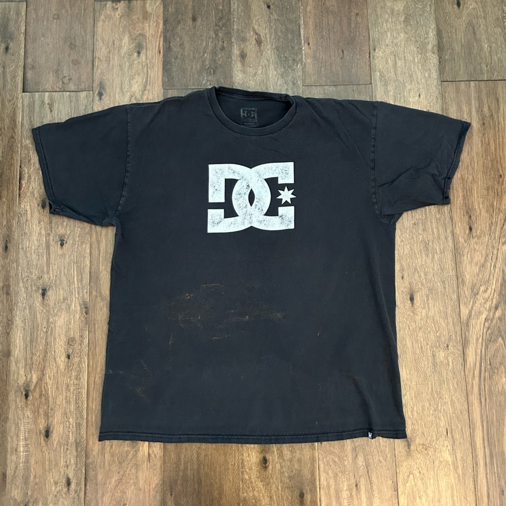 DC Black Tee with Iconic Logo